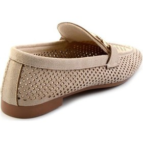 Resim Bej Kadın Loafer Ayakkabı K01688010902 Bej 