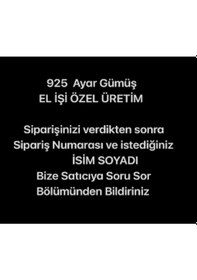 Resim Kişiye Özel Muhtar Rozeti 925 Ayar Gümüş Altın - Kırmızı 