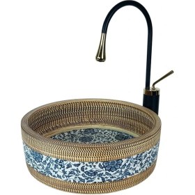 Resim Lena Edessa Dekoratıf Çanak Lavabo Handmade HNM-113 