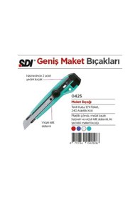 Resim Sdi Geniş Maket Bıçağı 18Mm N 0425 