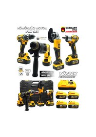 Resim Germany Style Alman 248VFX Şarjlı Dörtlü Set Darbeli Matkap 