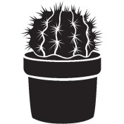 Resim Saksı Çiçeği Kaktüs (Tip 6) 50X75 cm 
