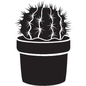 Resim Saksı Çiçeği Kaktüs (Tip 6) 50X75 cm 