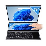 Resim Quadro DS3212N Ci7 10850H 16" + 14" Dokunmatik 32 GB RAM 1 TB NVMe SSD FRD Type C PCI EXP Çift Ekran FreeDOS Laptop 