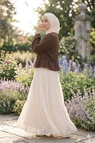 Resim CNG MODA Önü Bağlamalı Fırfırlı Kimono Gömlek 
