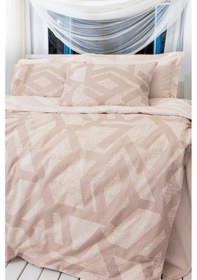 Resim Altınbaşak Fortuna Sabre %100 Pamuk Çift Kişilik Nevresim Takımı Bej 