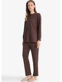 Resim Defacto Regular Fit Beli Lastikli Eşofman Altı E1954ax25aubn540 Kahve-bn540 