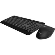Resim TURBOX Maindesk Usb Kablosuz Piano Black Multimedya Standart Q Klavye Ve Mouse Set 