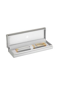 Resim Steelpen Lemans Serisi 813 Krom Gold Roller Kalem+tükenmez Kalem Çok Renkli 