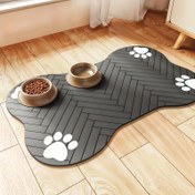 Resim Pet Emici Yemek Matı Kaymaz Zemin Matı Özel Şekil Kedi ve Köpek Evrensel Yeme Pedi Yumuşak Uyku Pedi 