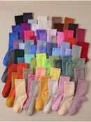 Resim WORTHY SOCKS 12'li Unisex Çok Renkli Kolej Tenis Spor Çorap Seti 