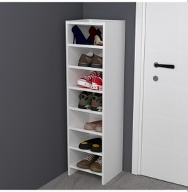 Resim Şahane No.8 Dar Ayakkabılık Beyaz-beyaz Beyaz 