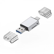 Resim Coofbe USB, Type-c ve Lightning Girişli Ultra Hızlı Hafıza Kart Okuyucu, Micro SC Hafıza Kart Reader 