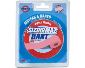 Resim Boss Tape Su Sızdırmaz 22MMX3,35MT Mutfak Lavabo Küvet Kenar Bandı Pembe 