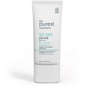 Resim The Purest Solutions Yağlı ve Karma Ciltler İçin Spf 50 Matlaştırıcı Güneş Koruyucu Krem 50 Ml 