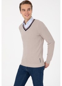 Resim U.S. Polo Assn. U.s. Polo Assn. Erkek Taş Kazak /triko 50308336-vr049 Taş Rengi 