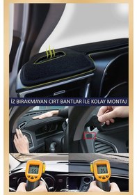 Resim Mercedes W202 1993-2000torpido Koruma Halısı Bej Kenar 1 Adet 