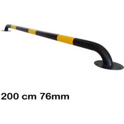 Resim İlgi Trafik Otopark Araç Durdurucu Otopark Stoperi Araç Stoperi 200cm Ø76mm 2.5mm 