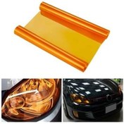 Resim Far Stop Filmi Turuncu Folyosu Kaplama Şeffaf Dayanıklı 1 Metre.. 