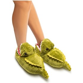 Resim Twigy Dinos-2 Çocuk Hayvanlı Panduf Yeşil 30/38 EE0570 Yeşil 