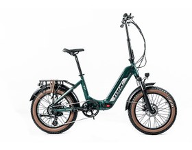 Resim TORC T1F ELEKTRİKLİ KATLANIR BİSİKLET FAT 7-V HD MAT YEŞİL-BEYAZ 