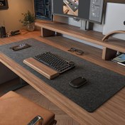 Resim Geniş Kaymaz Mouse Pad - Yazma, Oyun ve Ofis Kullanımı için Sıcak, Dayanıklı Polyester Masa Matı, Dikişli Kenarlı Şık Tasarım, Öğrenciler ve Oyuncular için İdeal, Modern Çalışma Alanı Kurulumu için Mükemmel, Oyun Masa Aksesuarı | Şık Mouse Pad | Kaymaz Yüzey 