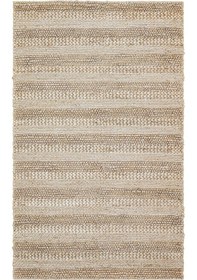 Resim Eko Halı Netra S-1410 Sılver Xw Farklı Örgü Dokusuna Sahip El Dokuma Naturel Jüt Hasır Halı - 170X240 