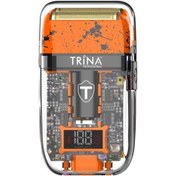 Resim Trina Professional Sakal Tıraş Makinesi Turuncu Ergonomik ve Transparan Tasarım 