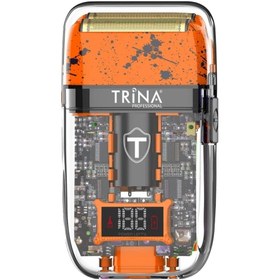 Resim Trina Professional Sakal Tıraş Makinesi Turuncu Ergonomik ve Transparan Tasarım 