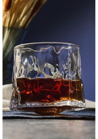 Resim Greta Şeffaf 2'li 360 Derce Dönerli Viski Meşrubat Bardağı Japon Style 160ml 