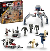 Resim LEGO Star Wars Klon Trooper ve Savaş Droidi Savaş Paketi Seti 75372 +7 Yaş (215 Parça) 