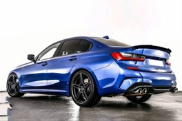 Resim Bmw 3 Serisi G20 Uyumlu Kalın Tip Spoiler /Pıano Black - Parlak Siyah 