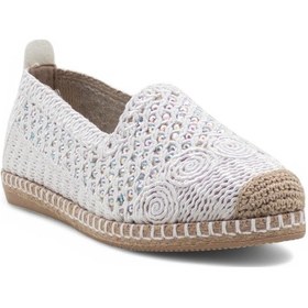 Resim Pandora Moda Y25.82.112 Kadın Hasır Espadril Beyaz 