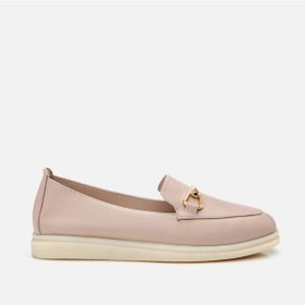 Resim Hotiç Hakiki Deri Pudra Kadın Tokalı Loafer 01ayh306760a450 Vizon-taupe Vizon 