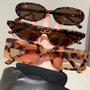 Resim 3 Adet Vintage Klasik Geometrik Oval Düzensiz Çerçeve Moda Gözlük 