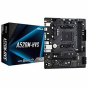 Resim Asrock A520M-HVS DDR4 4733 MHz OC M.2 VGA/HDMI PCIe 3.0 AM4 mATX Anakart 