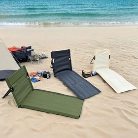 Resim 1 Adet Hafif Tasarımlı, Katlanabilir ve Taşınması Kolay Portatif Sandalye – Kamp, Piknik, Balıkçılık ve Açık Hava Aktiviteleri İçin İdeal. Parklar, Plajlar ve Çayırlar için Mükemmel Katlanır Kamp Sırt Desteği Sandalyesi ile Taşıma Çantası Dahil. 4 Renkte Mevcut: Yeşil, Siyah, Bej ve Kahverengi 