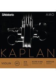 Resim D'Addario Kaplan Amo Series Violin String Ka310 4/4M Synthetic Co 