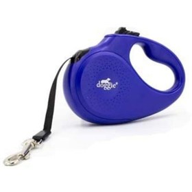 Resim Doggie Otomatik Uzatma Tasması Master Seri Royalmavi 25kg/5Mt 