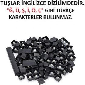 Resim SPELT 108 Tuş Universal Mekanik Klavye Tuş Takımı Kapağı Keycap Siyah Us Layout Ingilizce Dizilim 