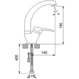 Resim Newarc 142731K Smart Kısa Borulu Eviye Bataryası 