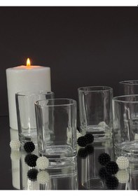 Resim 6 Lı Cam Kahve Yanı Su Bardağı Seti Şık Ve Minimal Tasarım Şeffaf 