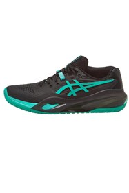Resim Asics Gel Resolution X Erkek Siyah Yeşil Tenis Ayakkabısı 