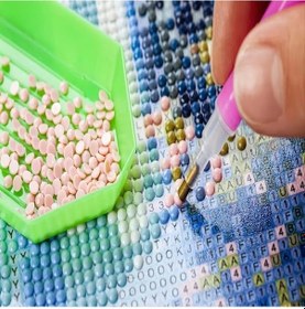 Resim 5d Elmas Renkli Orkide Kanaviçe Takım Elbise Elmas Nakış Mozaik Elmas Manzara Mozaik Elmas Manzara Ev Dekorasyon 