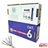 Resim Onli 24AWG UTP CAT6 Network Kablosu Gri 100Mt Yerli Üretim 