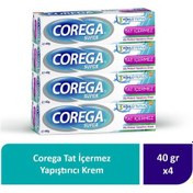 Resim Corega Tat İçermez Yapıştırıcı Krem 4 x 40 G 