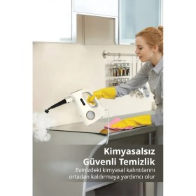 Resim Buharlı Temizleyici Uyumlu, Güçlü ve Hafif, Ev ve Ofis Temizliği Için Mükemmel 