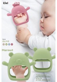 Resim Kiwi Marmot Tutması Kolay Diş Kaşıyıcı Alman Tasarım Dark Pink Olive 