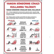 Resim Kkdavm Yangın Tüpü Kullanım Talimatı Levha 