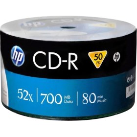 Resim HP CD-R 52X 700MB 80 Min Boş Cd 50'li Paket 